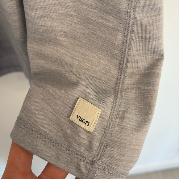 Vuori Heathered Grey Lux Performance Racerback Athletic Tank - Picture 3 of 6